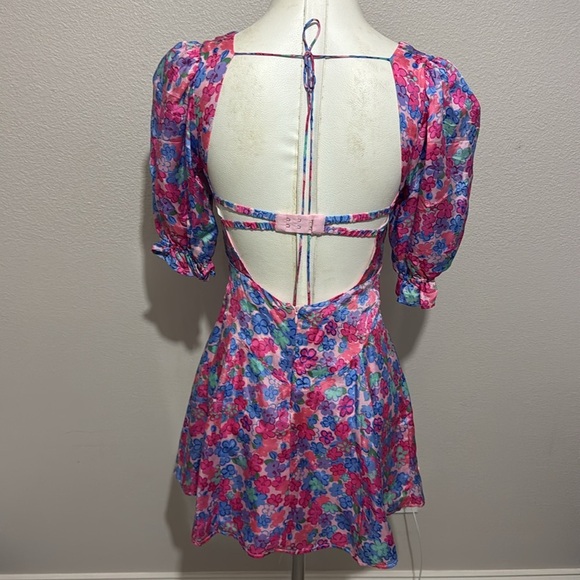 For Love and Lemons Corset Floral Angie Mini Dress - Picture 6 of 8
